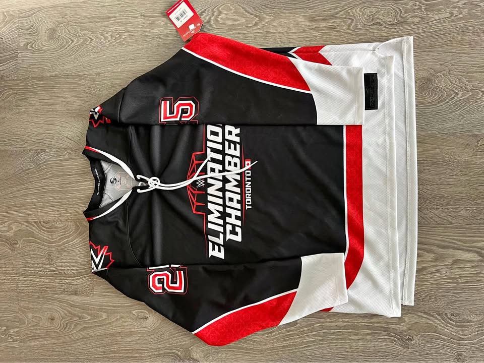 BRAND NEW WWE Elimination Chamber Hockey Jersey XL