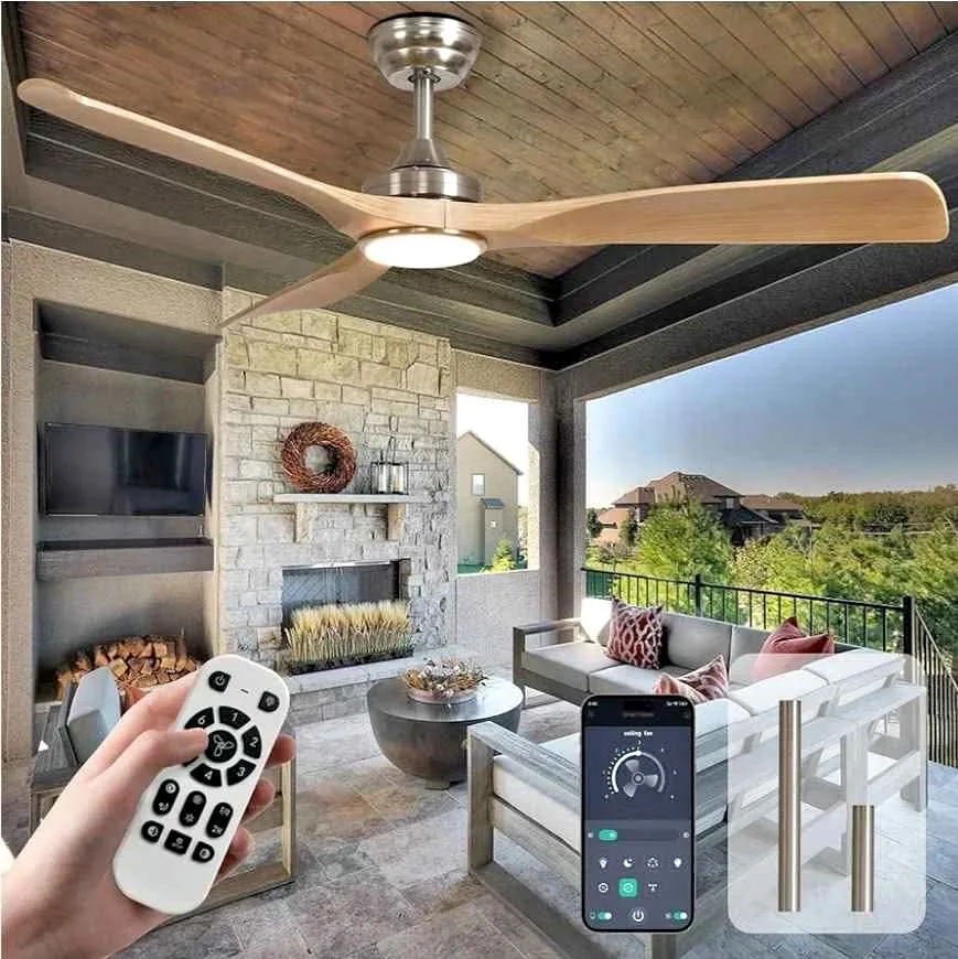 52" Outdoor Ceiling Fan with Light – BvenuBigLite thumbnail