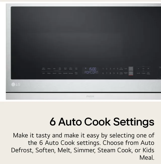 LG 2.0 cu. ft. Smart WiFi Over Range Microwave Oven thumbnail