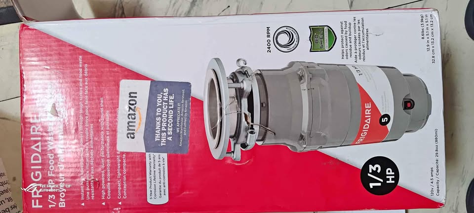 Frigidaire 1/3 HP Direct Wire Garbage Disposal