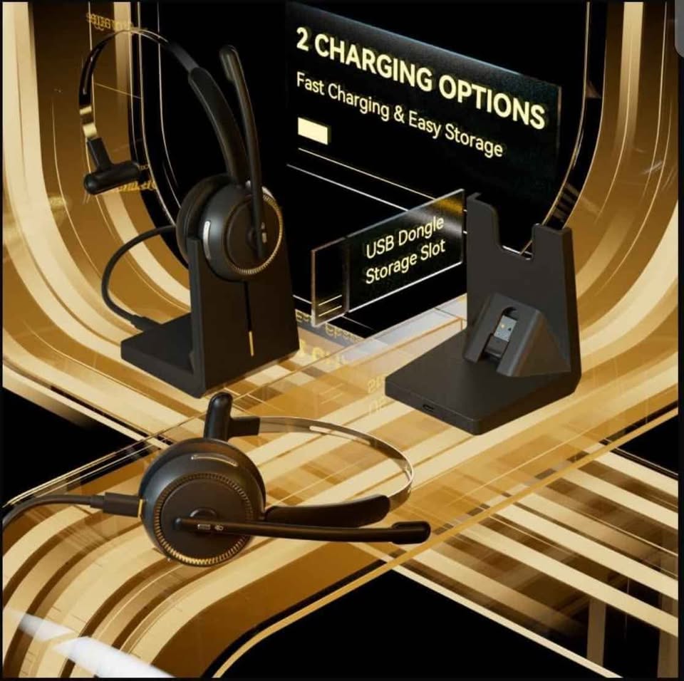 AI Noise Cancelling Wireless Headphones - photo 3