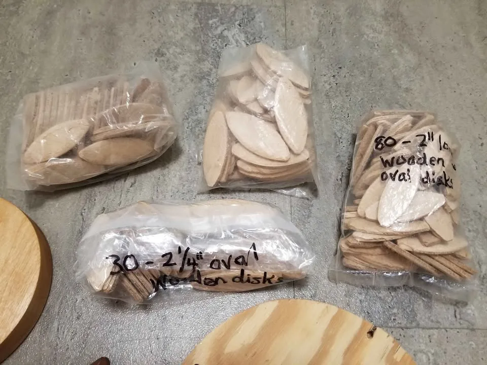 Wooden Oval Disks & Plaques DIY woodworking crafts image indicator(3)