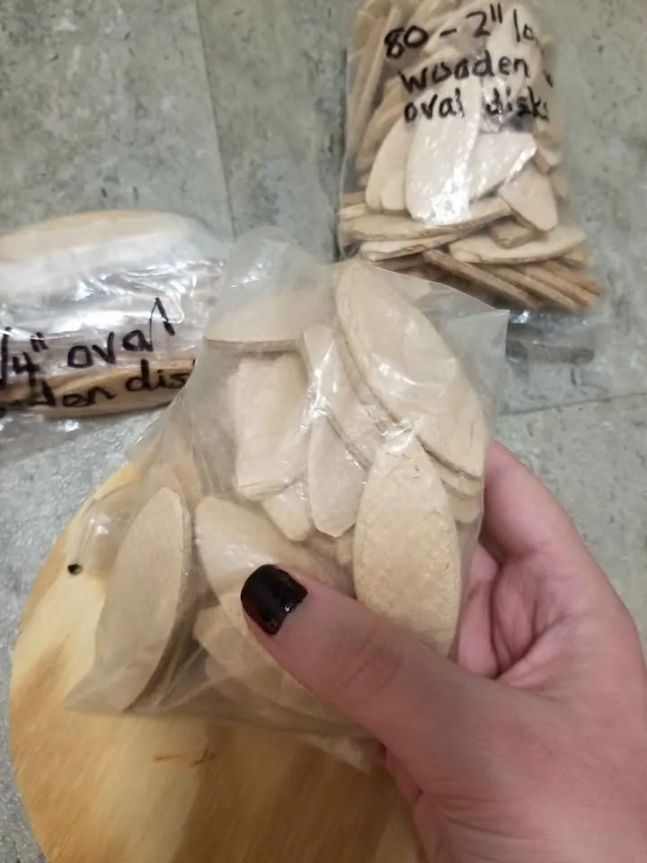 Wooden Oval Disks & Plaques DIY woodworking crafts image indicator(4)