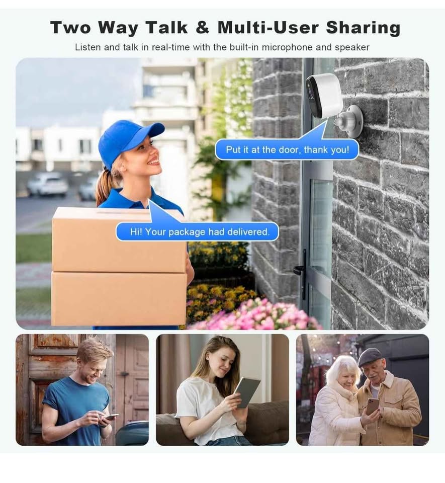 2K Security Cameras Wireless Outdoor, WiFi Battery Powered - photo 5