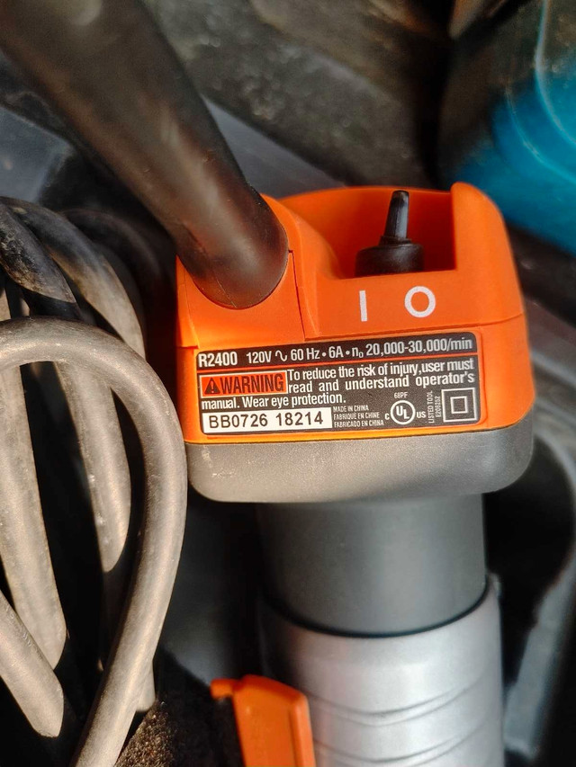 Ridgid palm router - photo 2