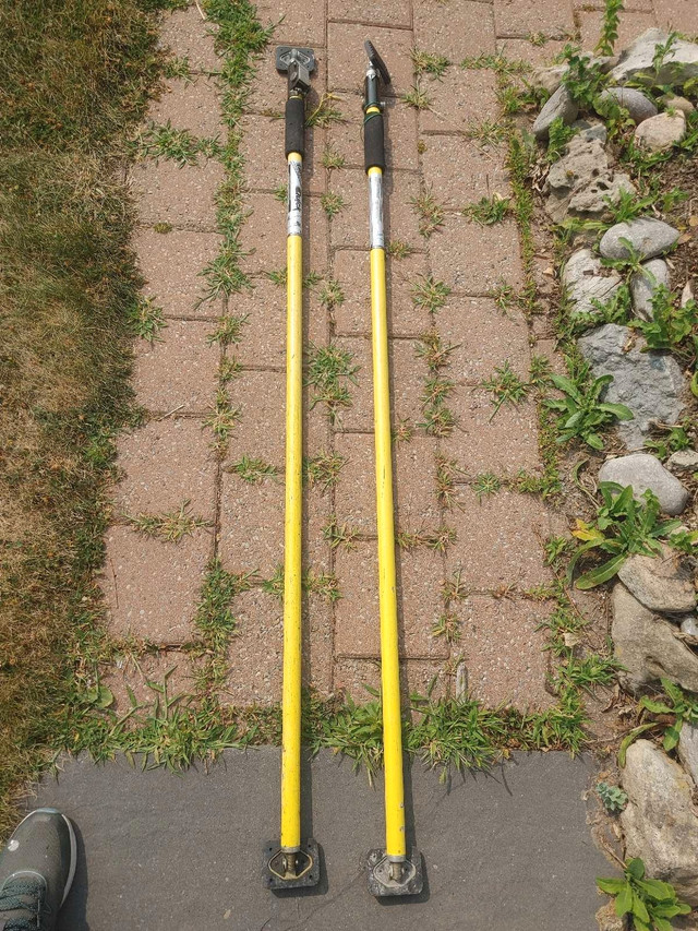 Quick support rod for drywall, site protect, etc