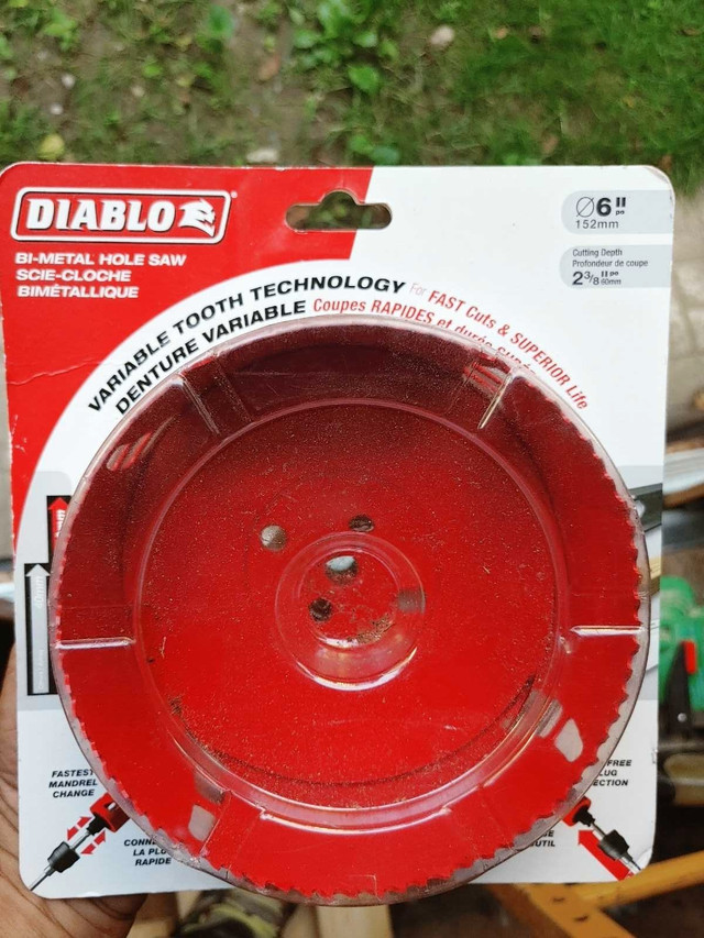 Diablo 6" bi-metal hole saw