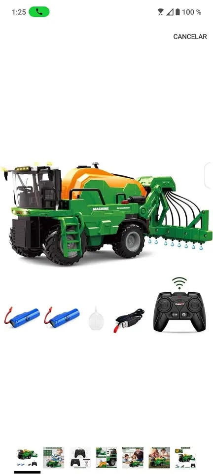 Tractor de juguete de granja a control remoto thumbnail