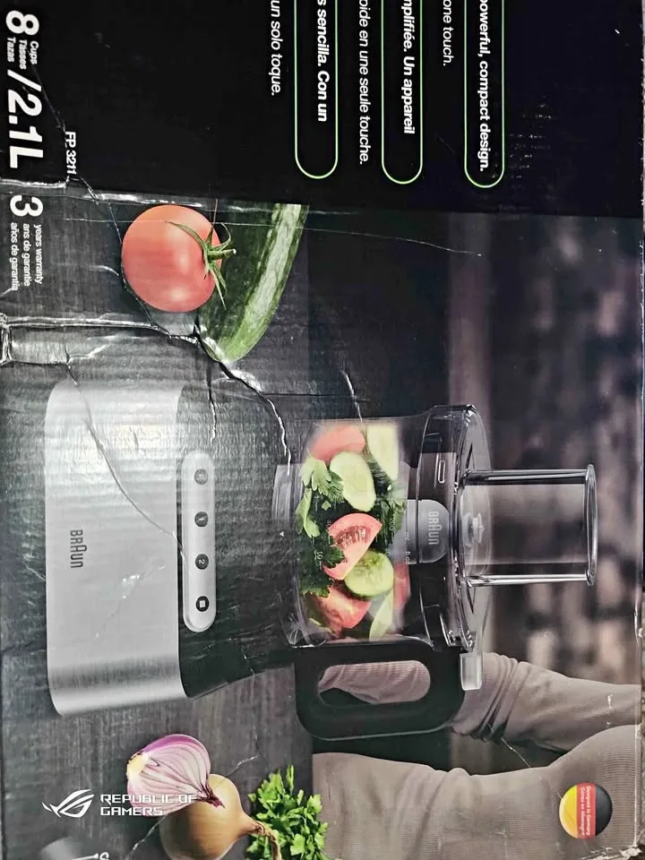 Procesador de alimentos Braun, Plata thumbnail