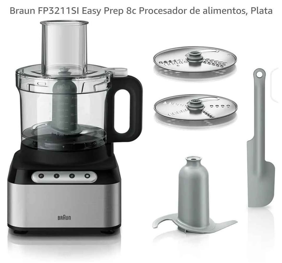 Procesador de alimentos Braun, Plata