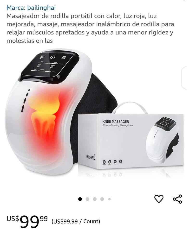 Portable Knee Massager with Heat - photo 5