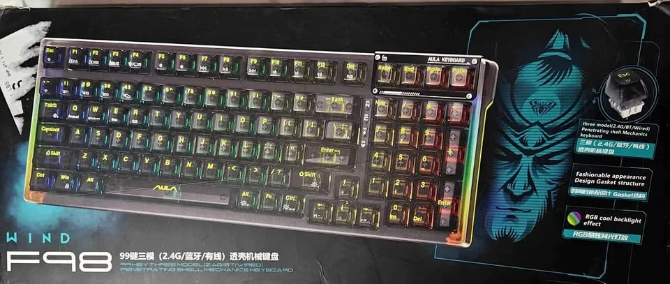 AULA F98 Wireless Mechanical Keyboard thumbnail