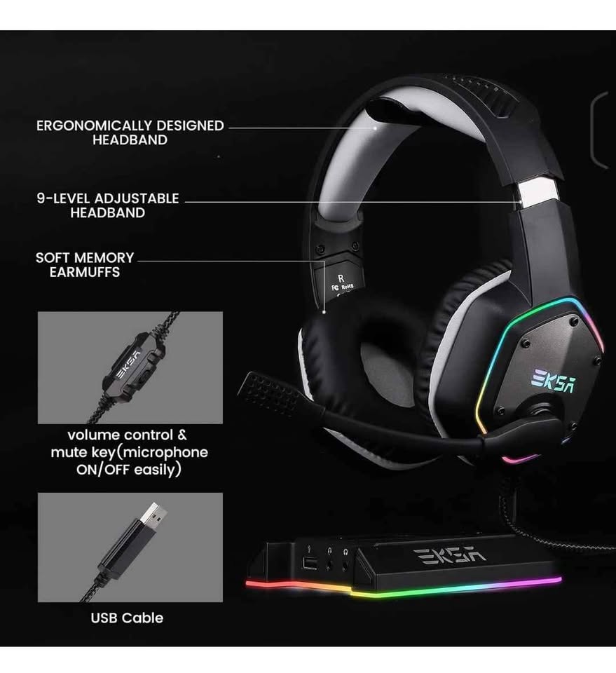 EKSA E1000 USB Gaming Headset - photo 5