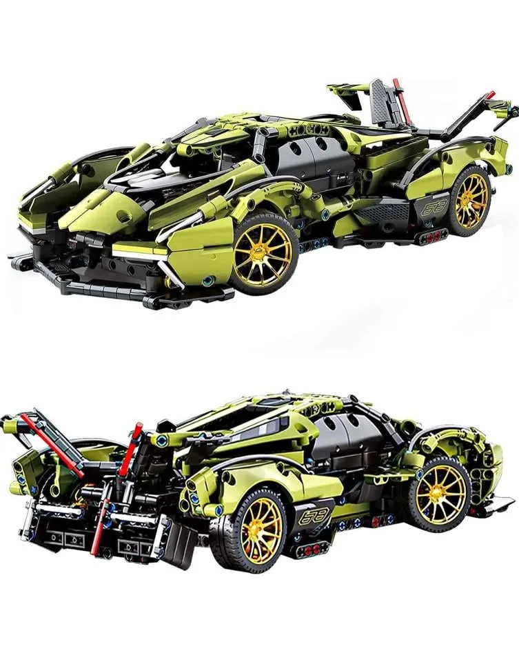 NEWRICE V12-GT Super Sports car Building Blocks Kit,1:14 thumbnail