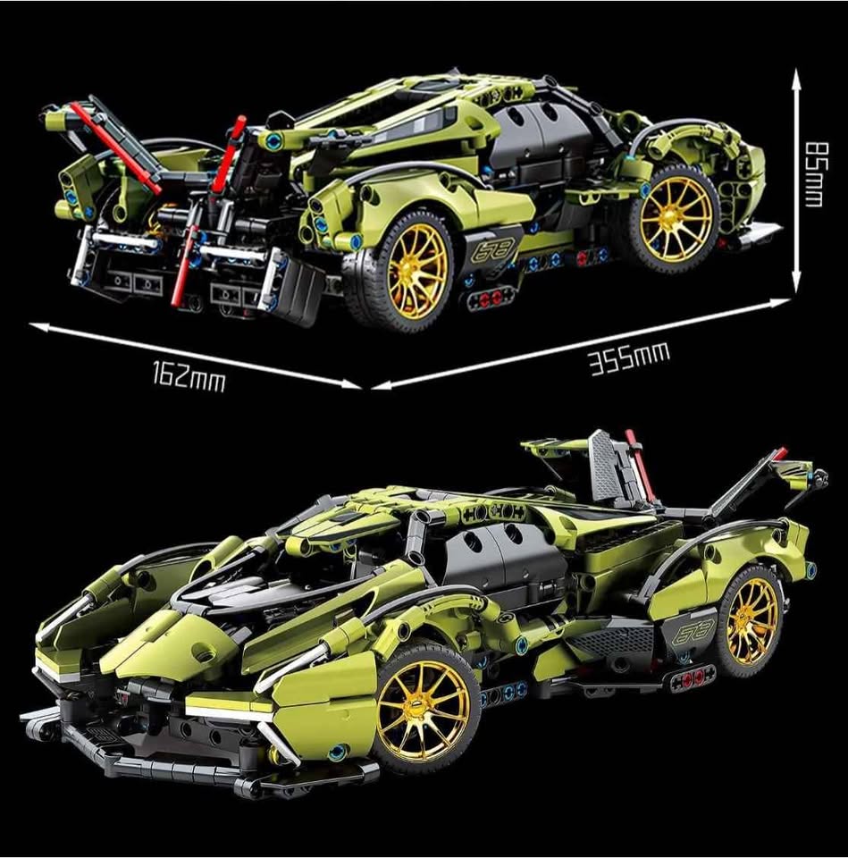 NEWRICE V12-GT Super Sports car Building Blocks Kit,1:14 - photo 2