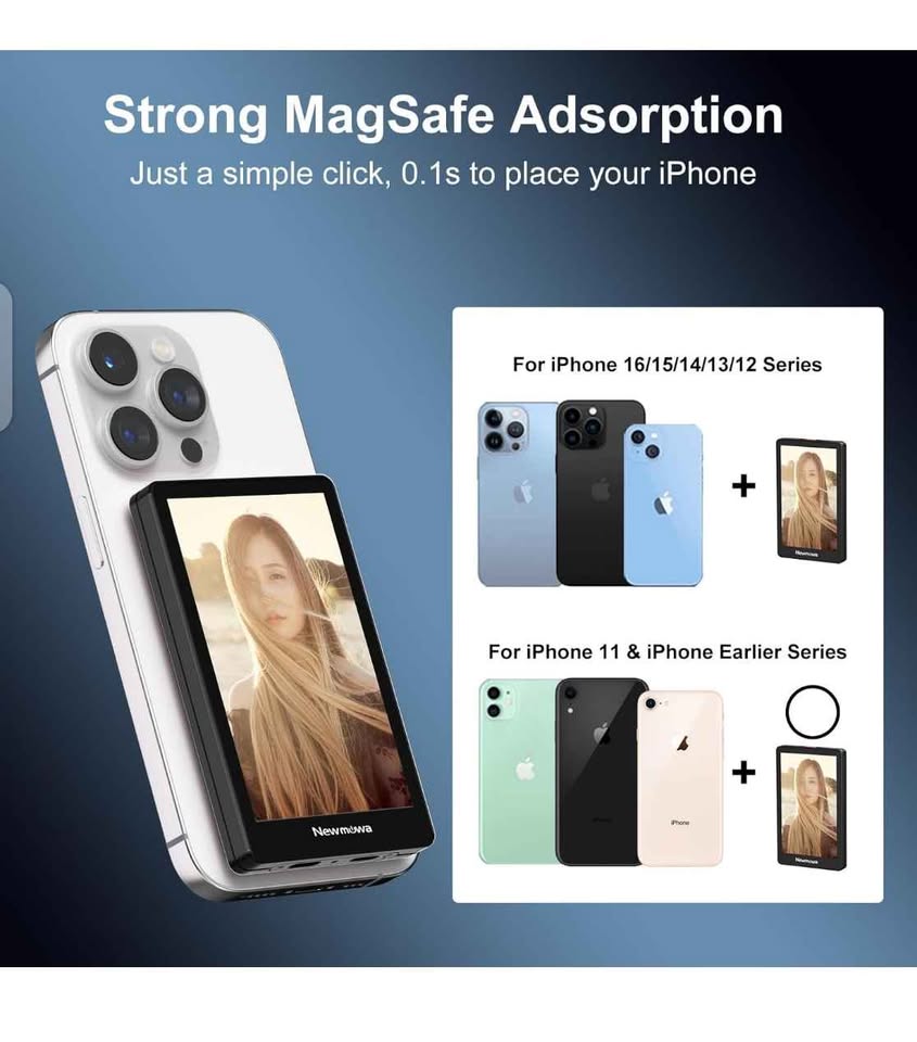 Pink Magnetic Phone Vlog Selfie Monitor Screen - photo 5