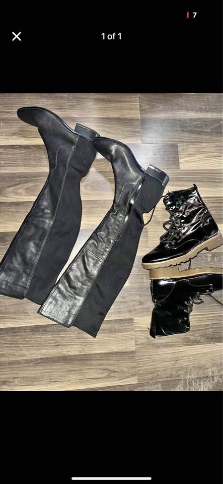 Size 9 womens leather fall boots