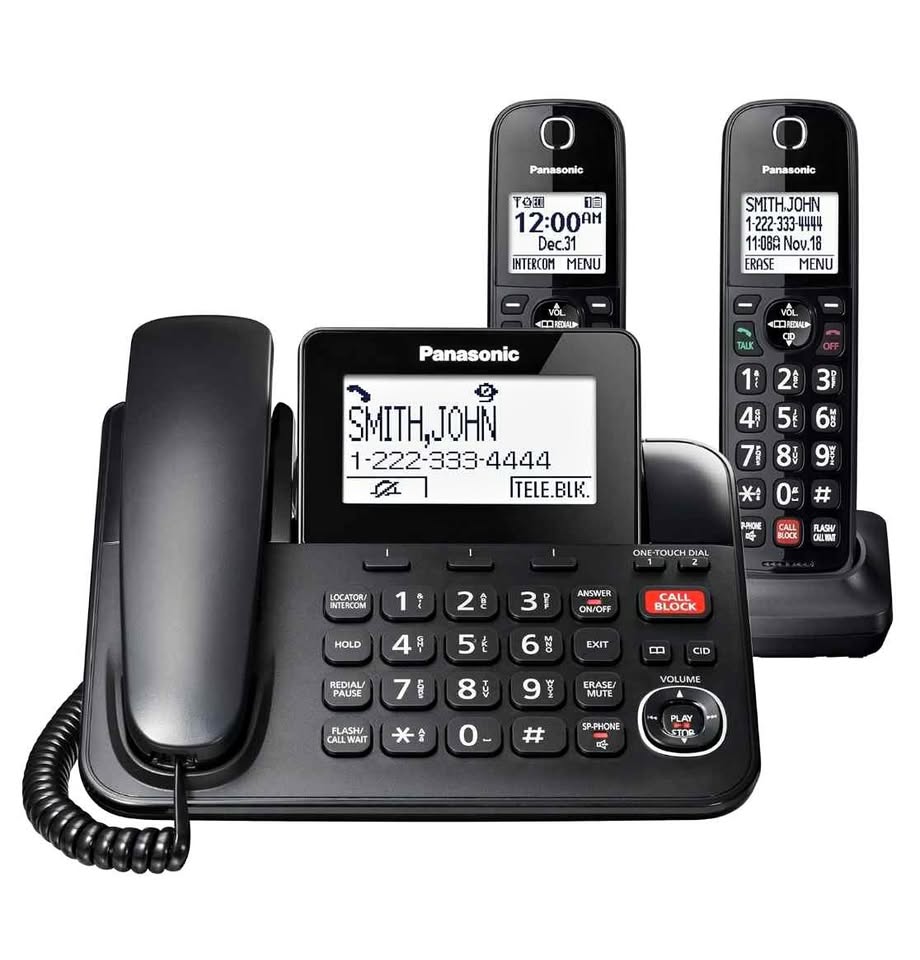 Panasonic Corded/Cordless Phone with Advanced Call Block