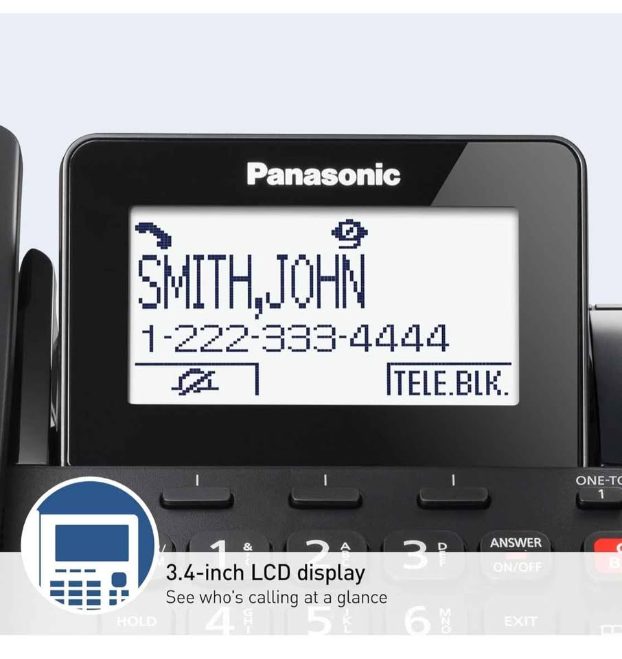 Panasonic Corded/Cordless Phone with Advanced Call Block - photo 3