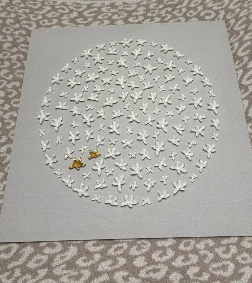 STUNNING 3D Flower Wall Art 35"x35" image indicator(2)