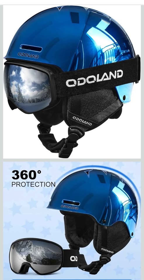 Odoland-Snow Helmet with Ski Goggles, Size: S(54-56cm/21.3-22") - photo 4