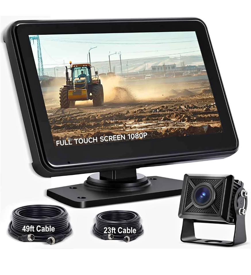 Wired Backup Camera with 7'' Touch Screen Monitor