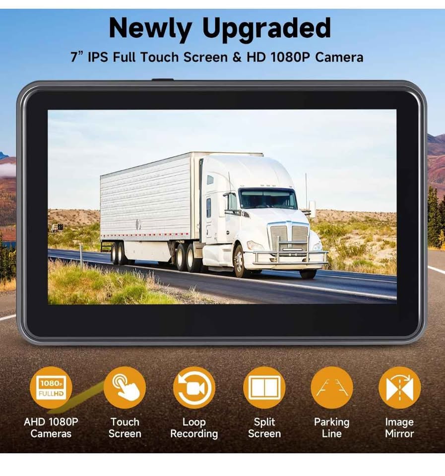 Wired Backup Camera with 7'' Touch Screen Monitor - photo 2