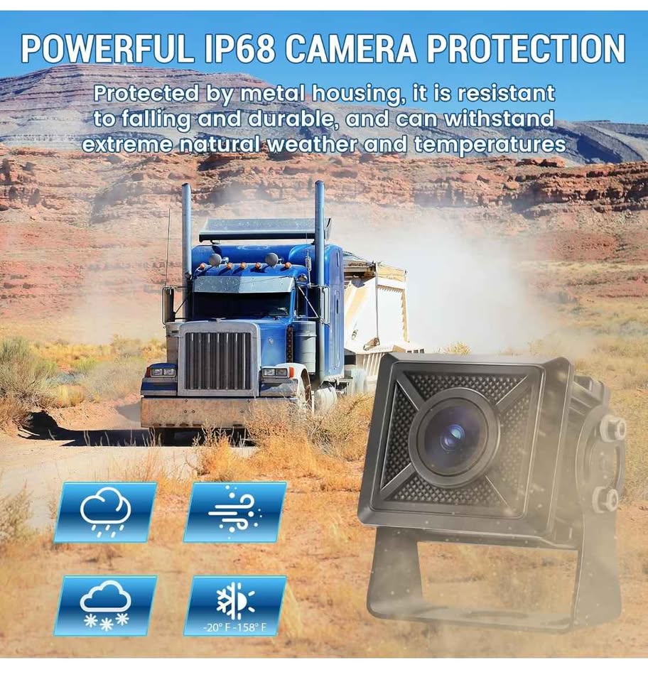 Wired Backup Camera with 7'' Touch Screen Monitor - photo 3