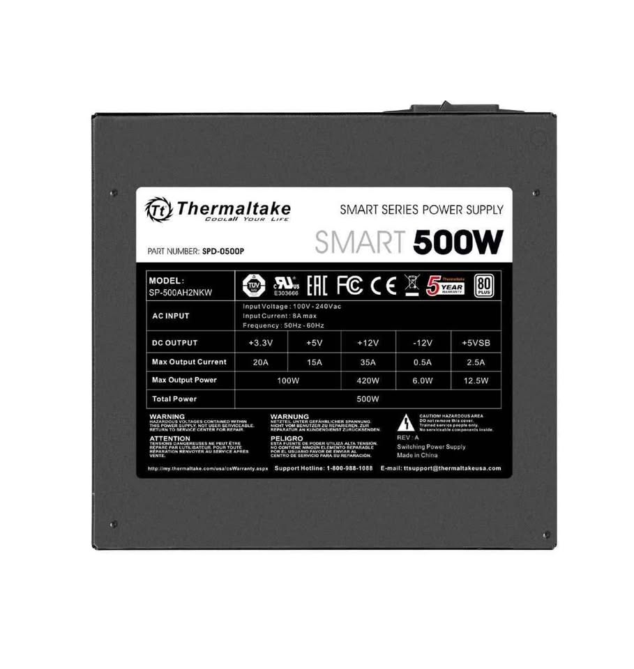 Thermaltake Smart 500W 80+ White Certified PSU - photo 4