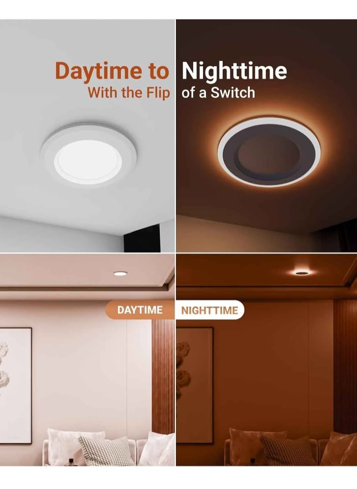 12 Pack 6 Inch LED Recessed Lighting Retrofit with Night Light - photo 3