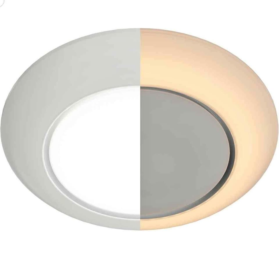 6 pack 6 Inch LED Low Profile Disk Light with Night Light