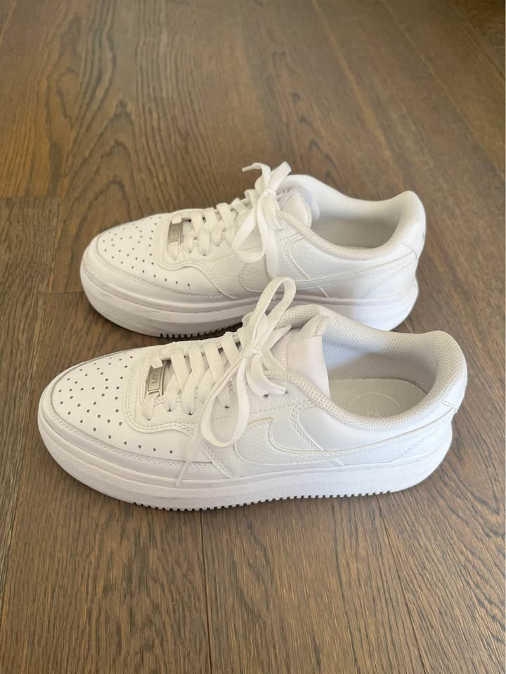 White Nike Air Force 1 Platform - photo 2