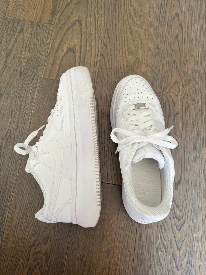 White Nike Air Force 1 Platform - photo 3