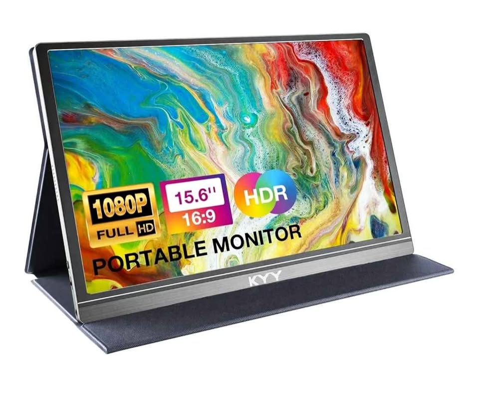 KYY Portable Monitor 15.6inch 1080P FHD USB-C, HDMI