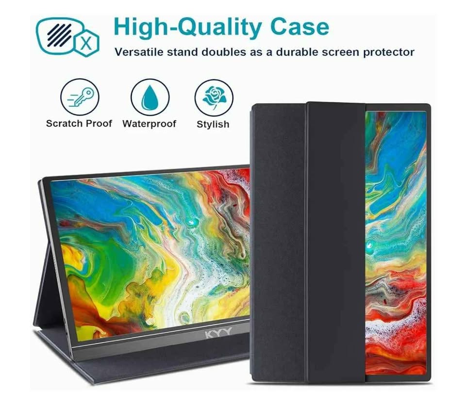 KYY Portable Monitor 15.6inch 1080P FHD USB-C, HDMI - photo 2