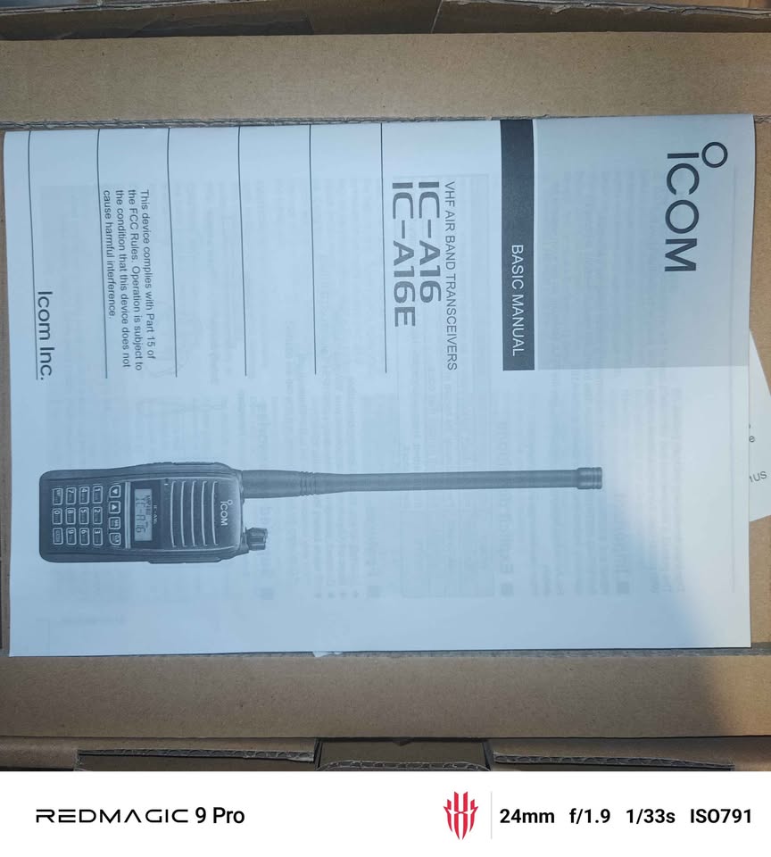 Icom IC-A16B (Bluetooth) VHF Air Band Handheld Transceiver Radio - photo 5