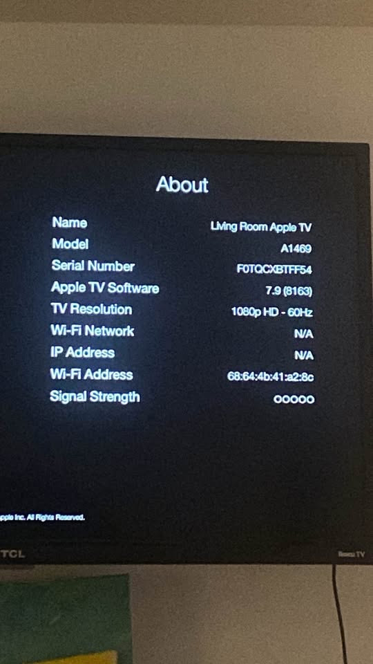 Apple TV with cord and remote - photo 4