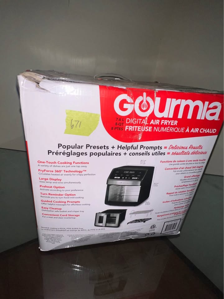 Gourmia 7.6L / 8-Quart Digital Air Fryer - photo 3