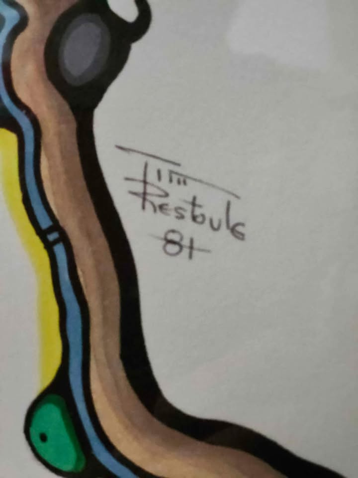 ORIGINAL TIM RESTOULE OJIBWAY ARTIST *** LEADER WOLF*** - photo 5