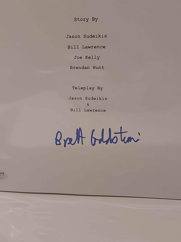 TED LASSO SCRIPT SIGNED BY BRETT GOLDSTEIN ( ROY KENT) - photo 2