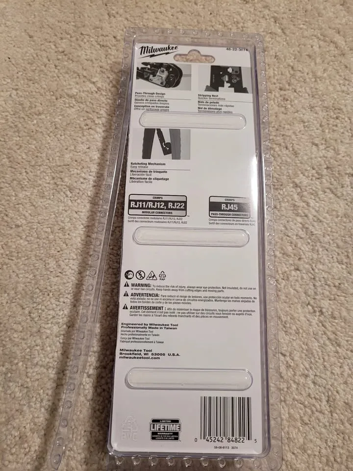 🥕 Milwaukee 🥕- Ratcheting Pass-Through Crimper & Stripper image indicator(2)