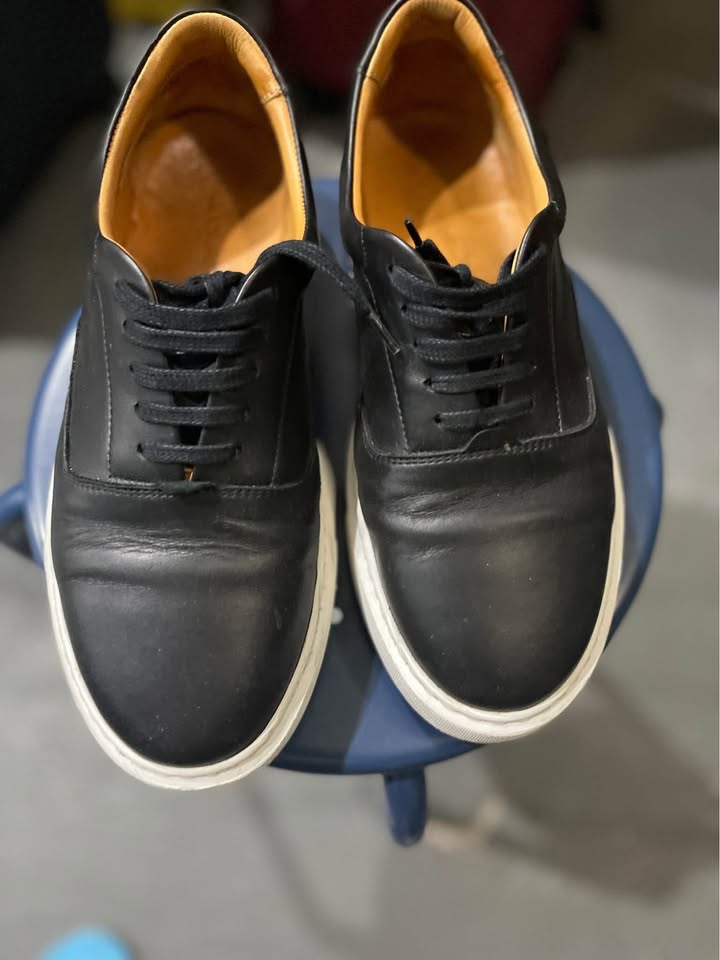 Black Leather Sneakers Luca - Size 9 - photo 2