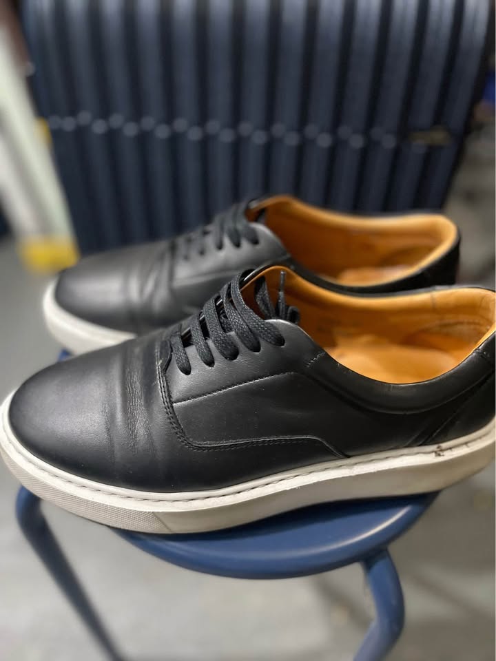 Black Leather Sneakers Luca - Size 9 - photo 3