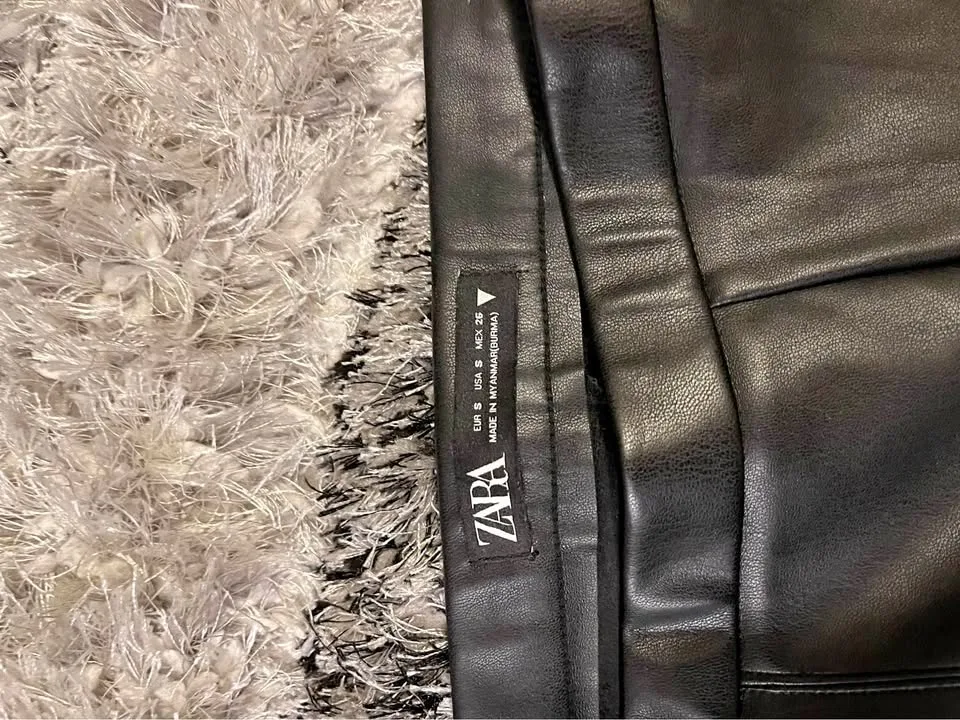 Faux Leather Pants by Zara thumbnail