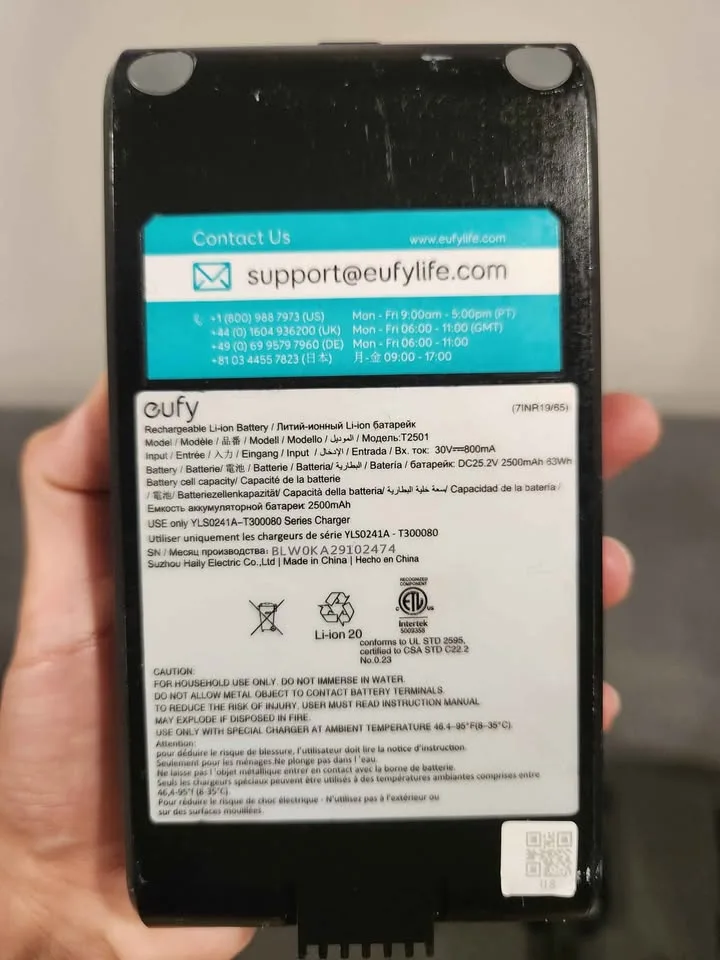 Eufy HomeVac S11 Infinity Parts + Extra Battery image indicator(3)