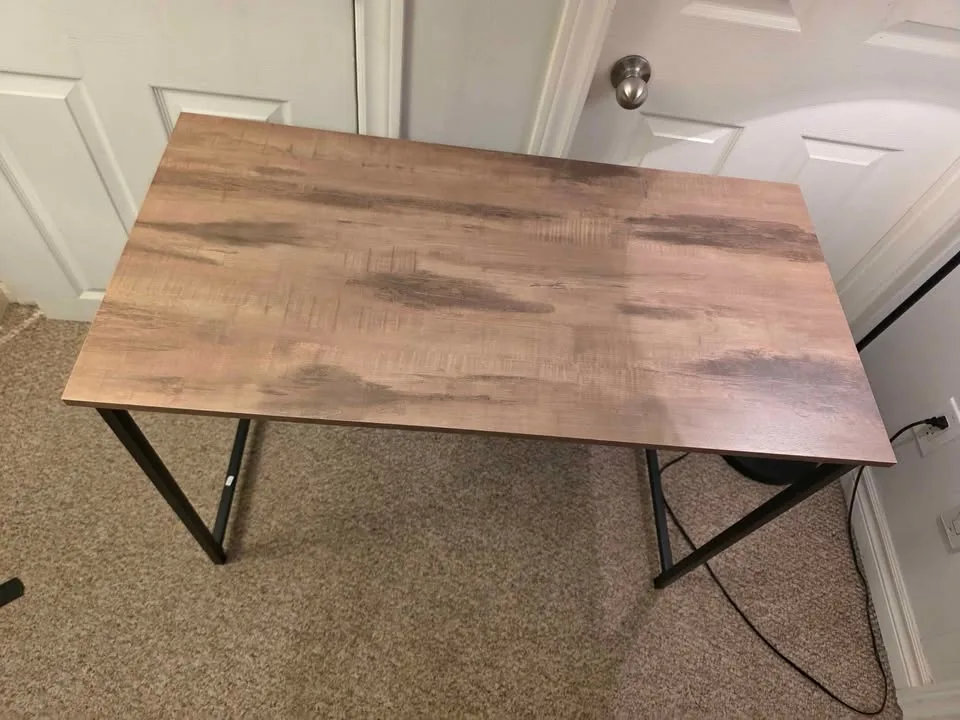 Computer Desk – Camel Brown + Ink Black – Brand New image indicator(2)