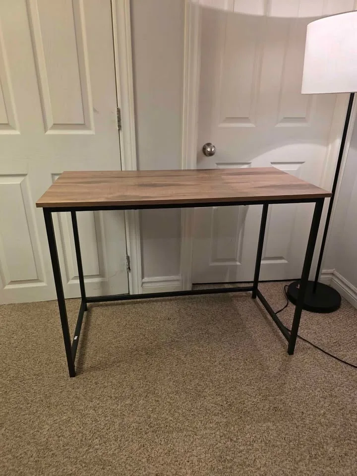 Computer Desk – Camel Brown + Ink Black – Brand New image indicator(3)