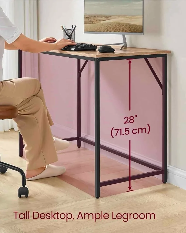 Computer Desk – Camel Brown + Ink Black – Brand New image indicator(5)