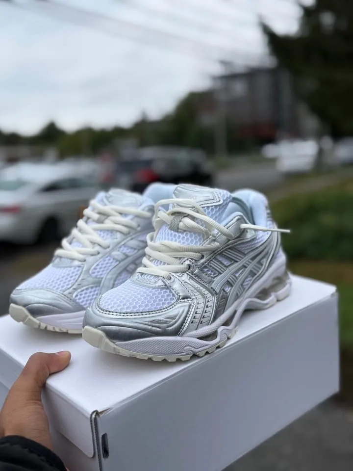 ASICS GEL-KAYANO 14 JJJJOUND SILVER WHITE❄️❄️ image indicator(2)