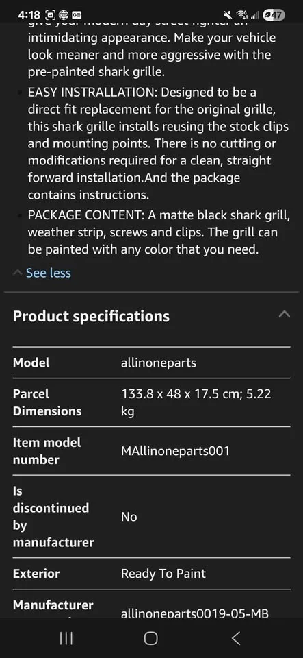 Jeep Wrangler/Gladiator Shark Grille image indicator(3)